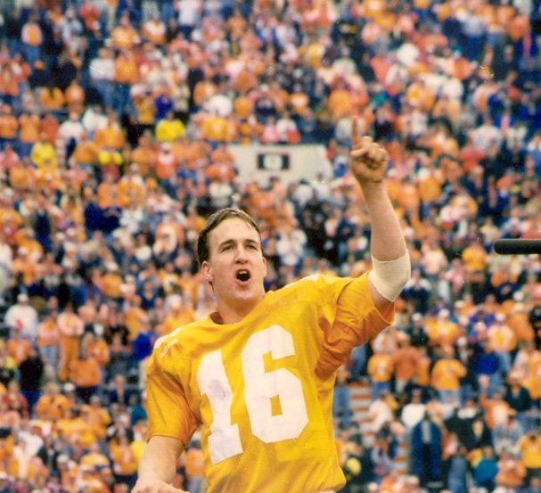 Peyton Manning directs the Pride of the Southland in 1997