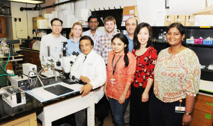 Dr. Kafait Malik and his team in lab