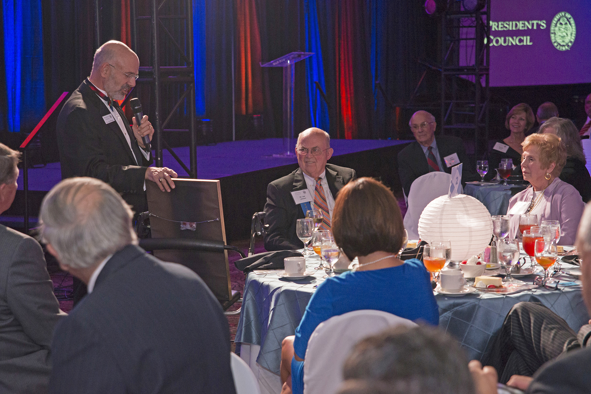 UT President Joe DiPietro and President Emeritus Joe Johnson at the President’s Council weekend in October.