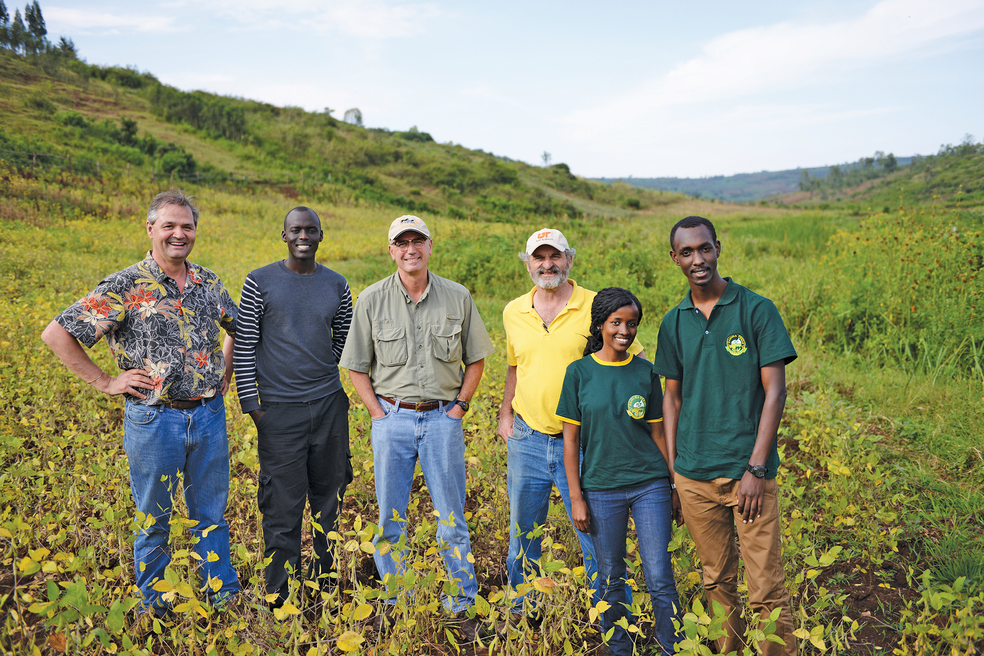 Group photo in Rwanda