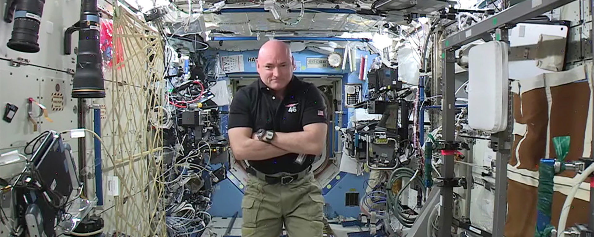 Scott Kelly aboard the International Space Station