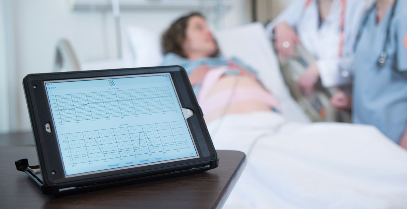 The Fetal Heart Monitor App in the simulation lab