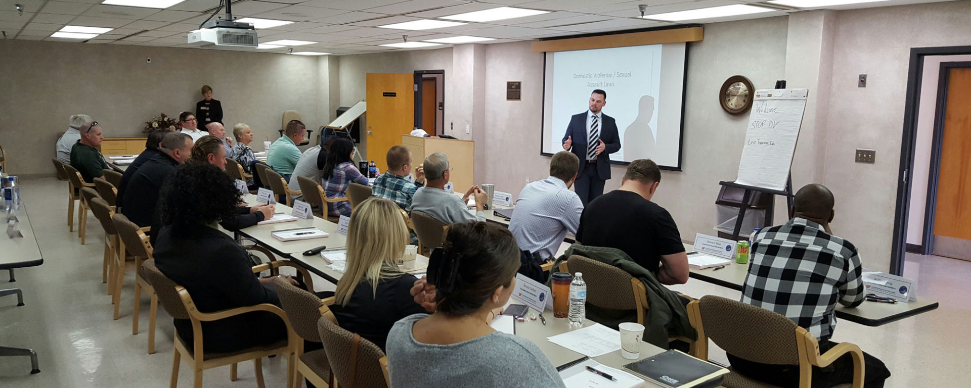 LEIC leads a training session to help college investigators of sexual assault.