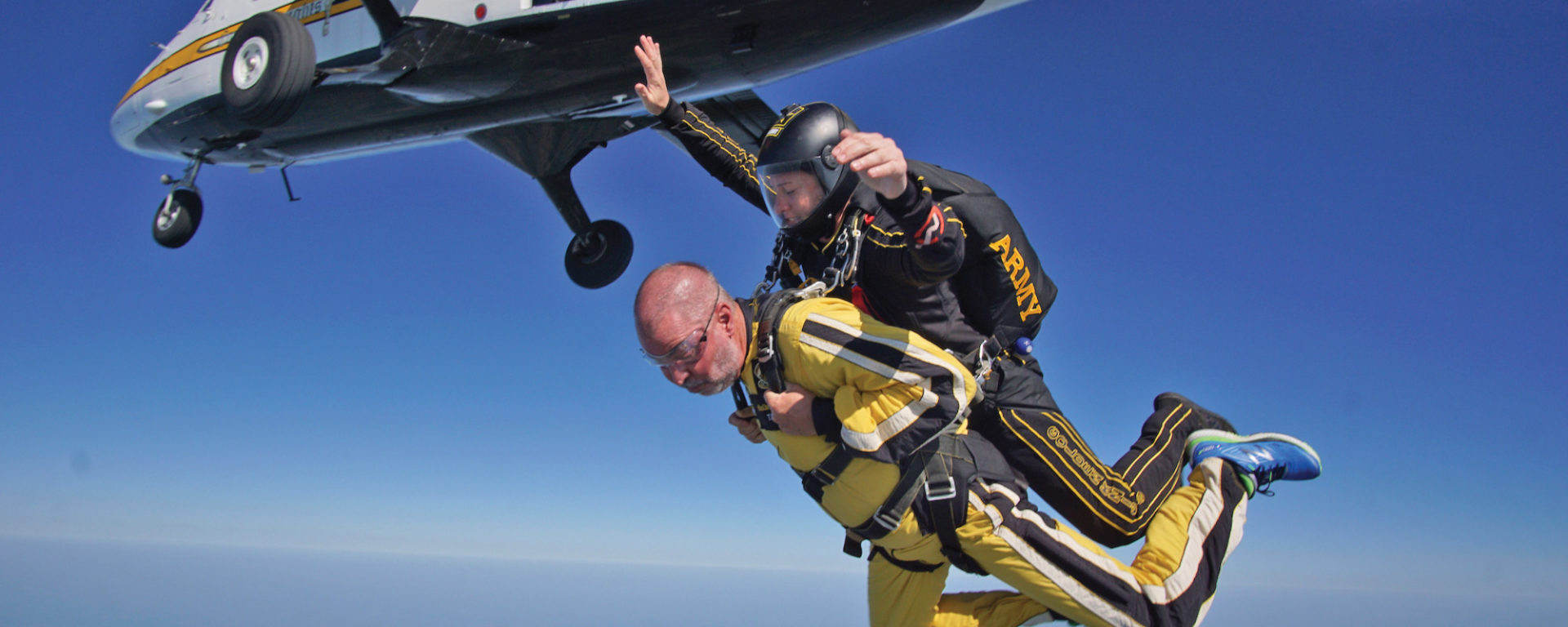 Rollins College of Business Dean Robert Dooley skydives for a cause.