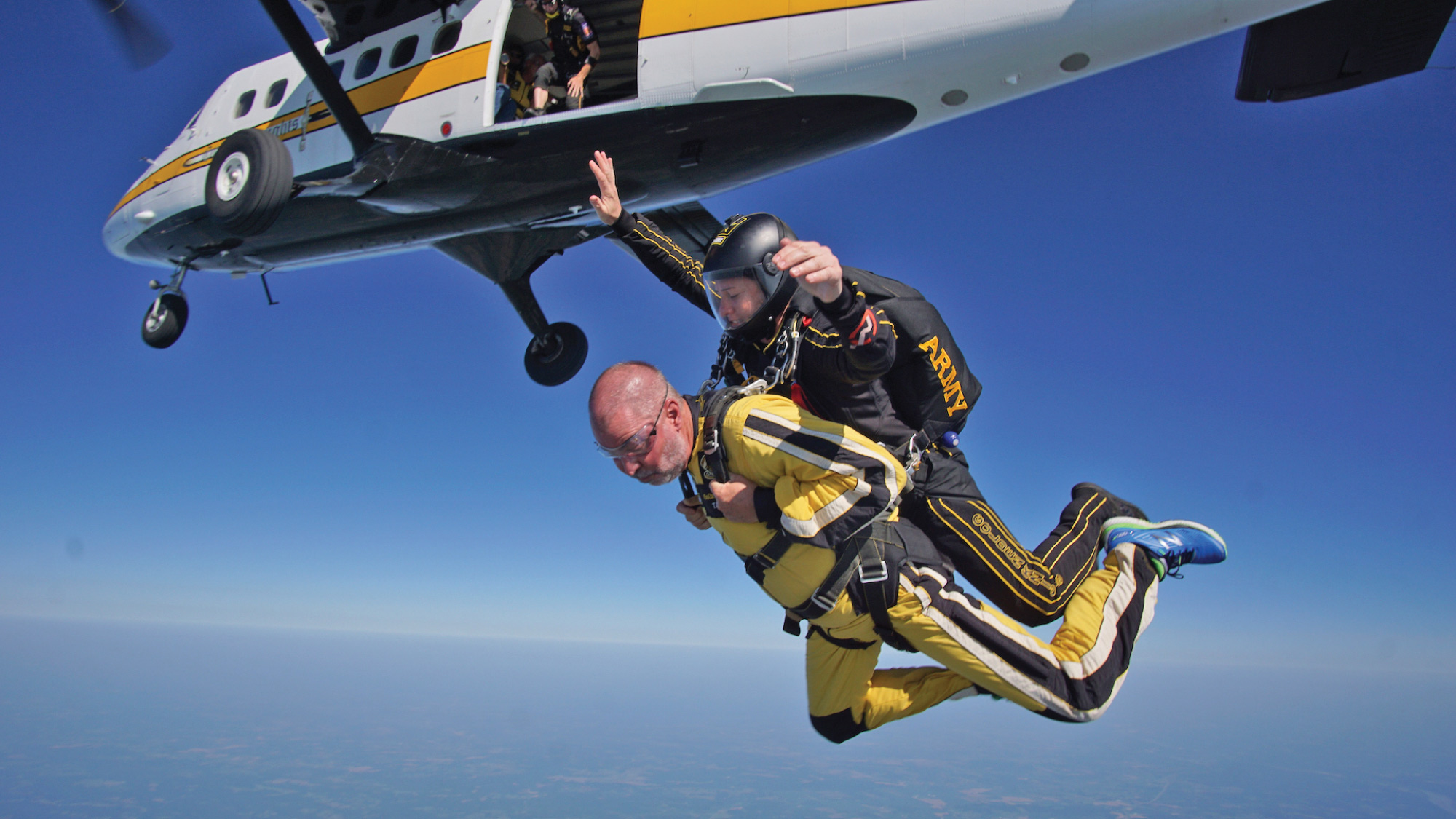 Rollins College of Business Dean Robert Dooley skydives for a cause.