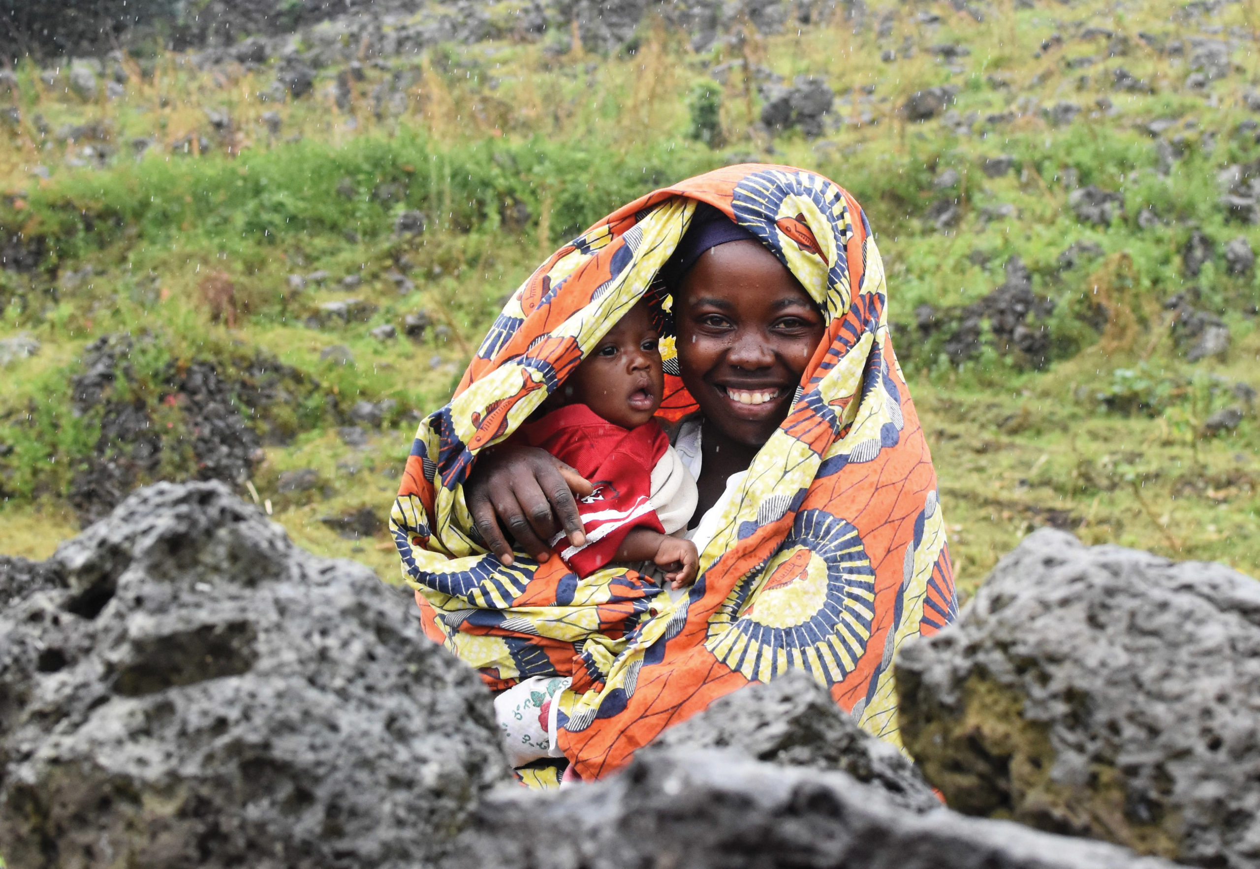 A Rwandan mother and child in the Musanze District.
