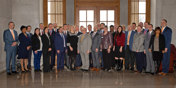 IPS leaders gather with graduates of the Tennessee Certified Public Manager program.