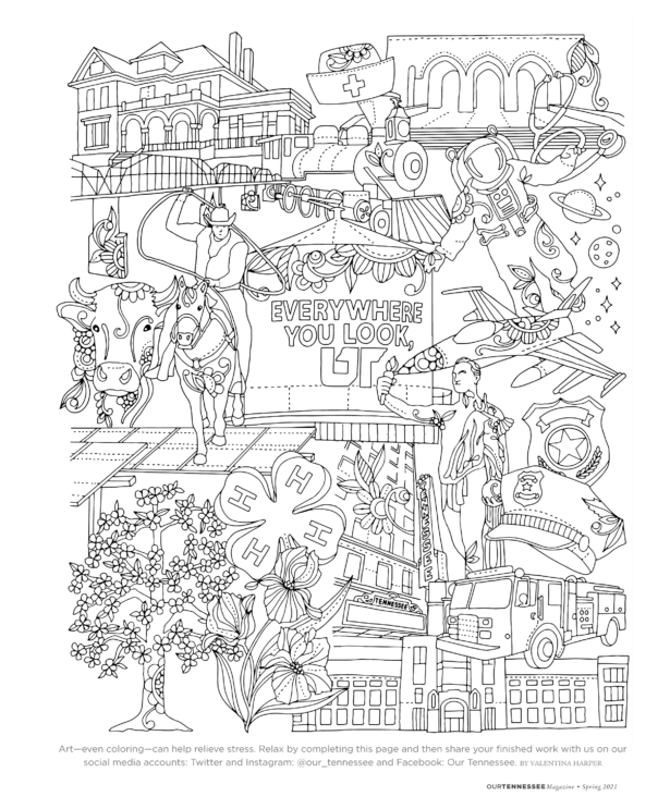 Our Tennessee Coloring page