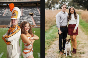 Insert Image: Andrew and Kari Vogel then and now.