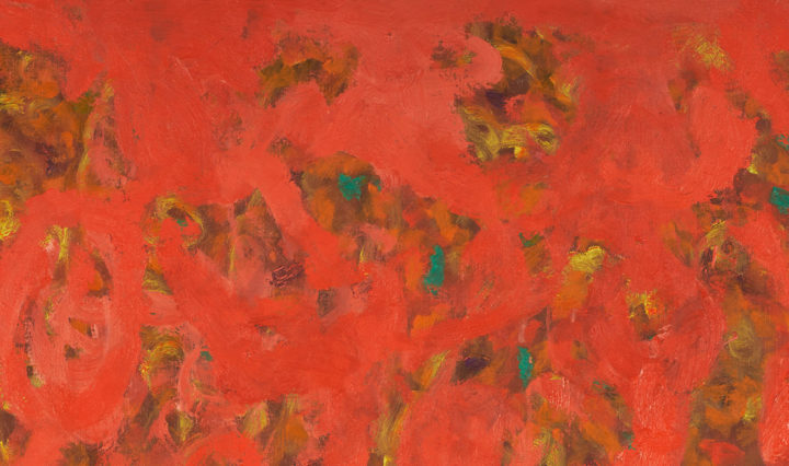 Beauford Delaney (Knoxville 1901-1979 Paris), Abstraction #12, 1963, Oil on canvas, 51 ½ x 38 ½ inches, Knoxville Museum of Art, 2018 purchase