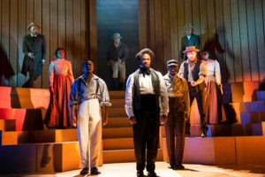  Cornelius Smith Jr. (Frederick Douglass) and the cast of American Prophet at Arena Stage at the Mead Center for American Theater. Photo By Margot Schulman