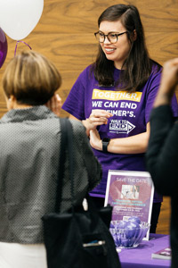 Kelsey Williams, programs manager at the Alzheimer’s Association of Tennessee Chapter at the engAGING Communities Open House workshop in Nashville.
