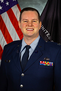 Official photo of Aaron Bolen in his military uniform.