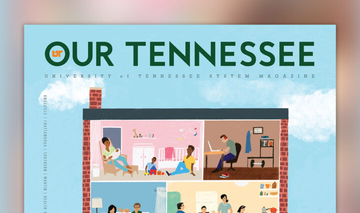Cover of Our Tennessee magazine, Fall 2023 issue on top of blurred background.