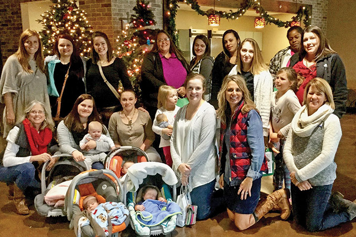 SFFC staff, volunteers and client families from last year's Christmas card.