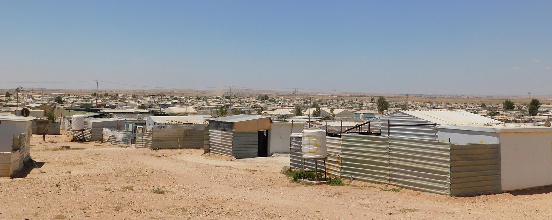 A Syrian refugee camp in Jordan.