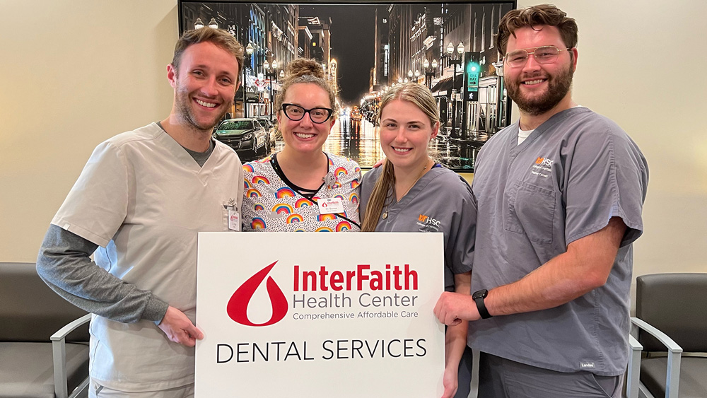 Dental students on their rotation in Knoxville.