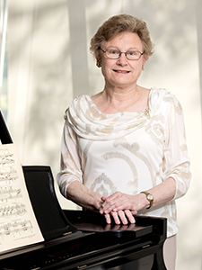 Elaine Harriss, a professor in the UT Martin Department of Music, was inducted into the Steinway & Sons Teachers Hall of Fame.