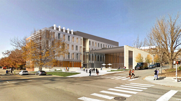 Energy and Environmental Science Research Building rendering.