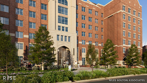 Lake Loudoun and Volunteer boulevards residence hall rendering.