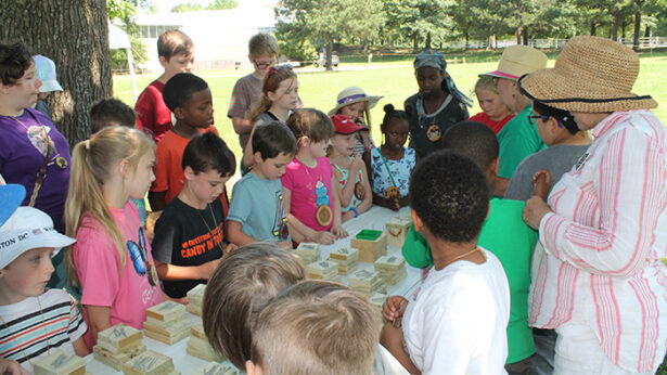 Shelby County Master Gardeners volunteer during the Junior Master Gardener summer camp for ages 8-11.