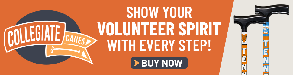 Show Your Volunteer Spirit with Collegiate Canes.