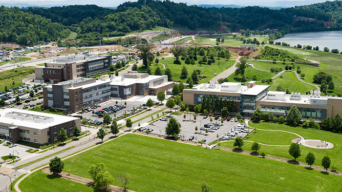 Aerial images of the UT Research Park campus.